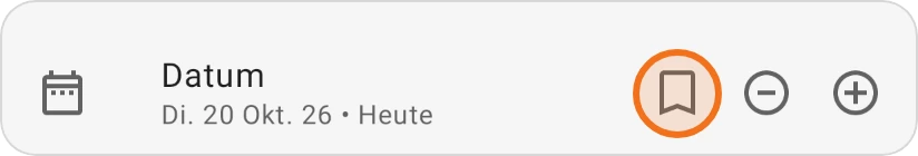Die Zeile Datum einer neuen Ausgabe, die Schaltfläche Zuletzt ausgewähltes Datum verwenden ist hervorgehoben